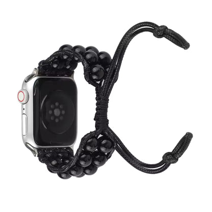 Agate Jewelry Braided Bracelet for Apple Watch iWatch Ultra2 Band 46mm 45mm 41mm 44mm 42mm 40mm Series 10/9/8/7/6/5/4/SE