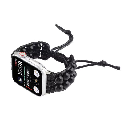 Agate Jewelry Braided Bracelet for Apple Watch iWatch Ultra2 Band 46mm 45mm 41mm 44mm 42mm 40mm Series 10/9/8/7/6/5/4/SE