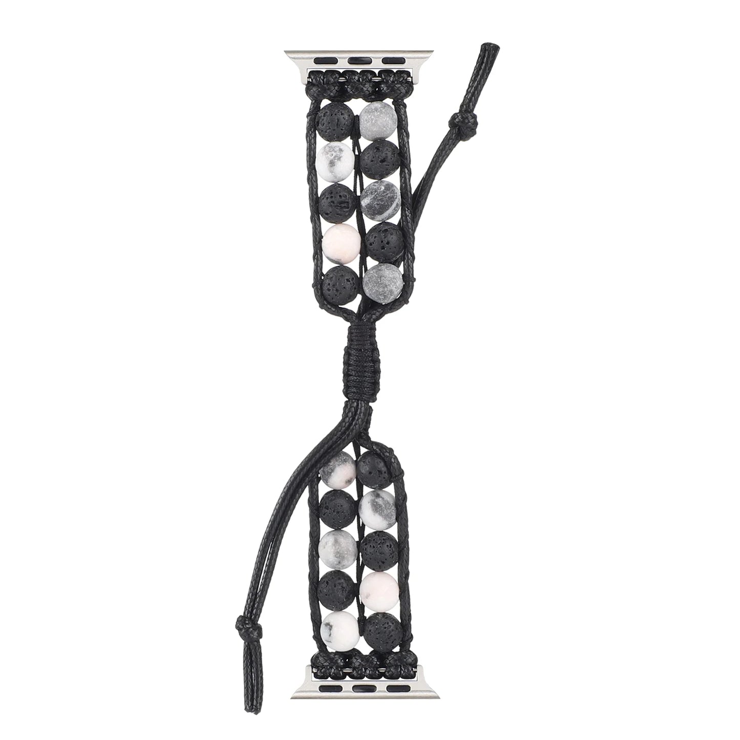 Agate Jewelry Braided Bracelet for Apple Watch iWatch Ultra2 Band 46mm 45mm 41mm 44mm 42mm 40mm Series 10/9/8/7/6/5/4/SE