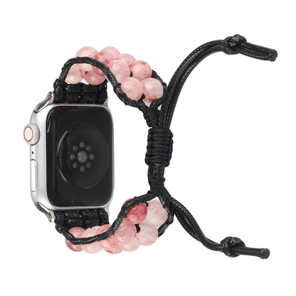 Agate Jewelry Braided Bracelet for Apple Watch iWatch Ultra2 Band 46mm 45mm 41mm 44mm 42mm 40mm Series 10/9/8/7/6/5/4/SE