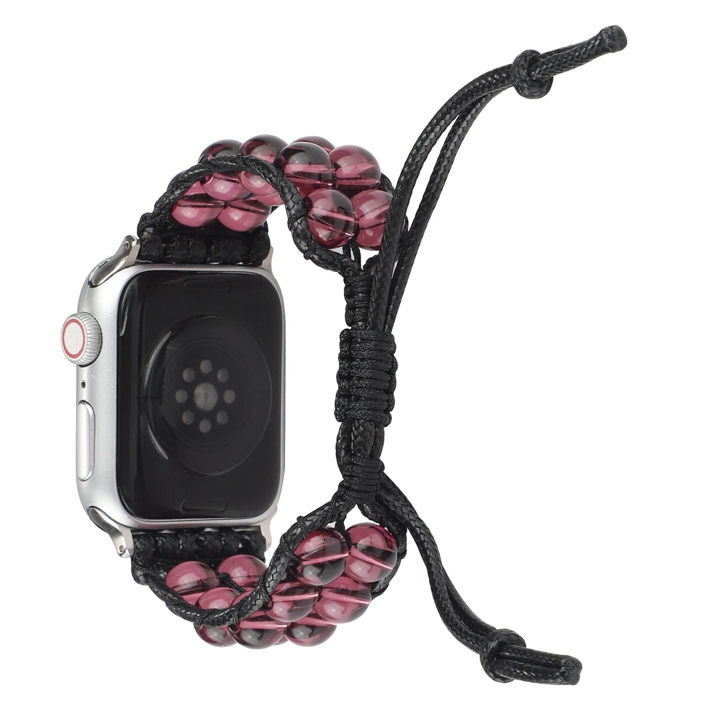 Agate Jewelry Braided Bracelet for Apple Watch iWatch Ultra2 Band 46mm 45mm 41mm 44mm 42mm 40mm Series 10/9/8/7/6/5/4/SE