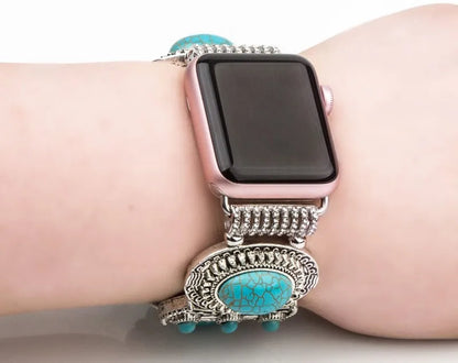 Blue Gemstone Bracelet for Apple Watch iWatch Ultra2 Band 49mm 42mm 46mm 45mm 41mm 44mm 42mm 40mm Series 10/9/8/7/6/5/4/3/SE