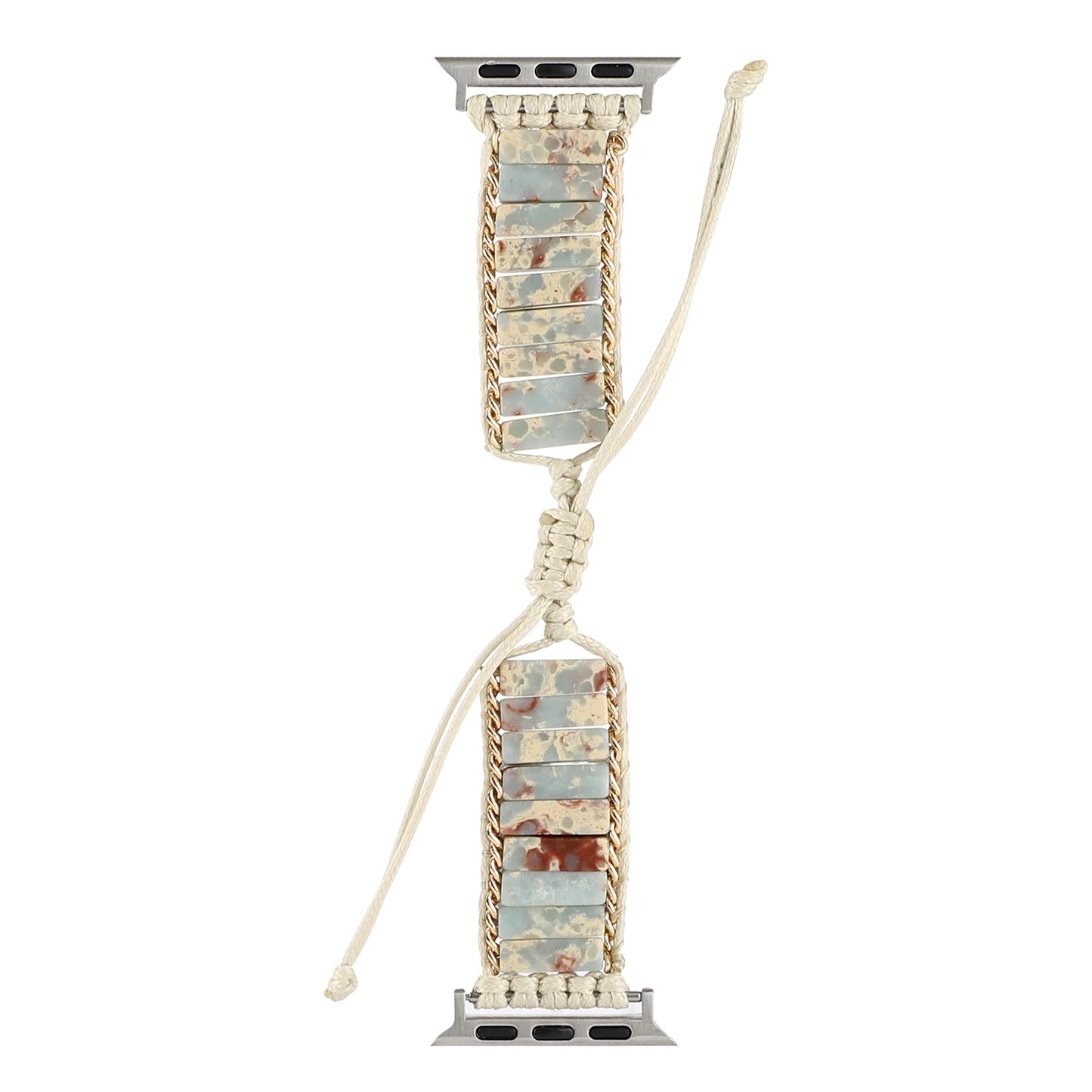 Bohemian Natural Stone Braided Bracelet for Apple Watch iWatch Ultra2 Band 49mm 46mm 45mm 44mm 41mm 40mm Series 10/9/8/7/6/5/4/SE