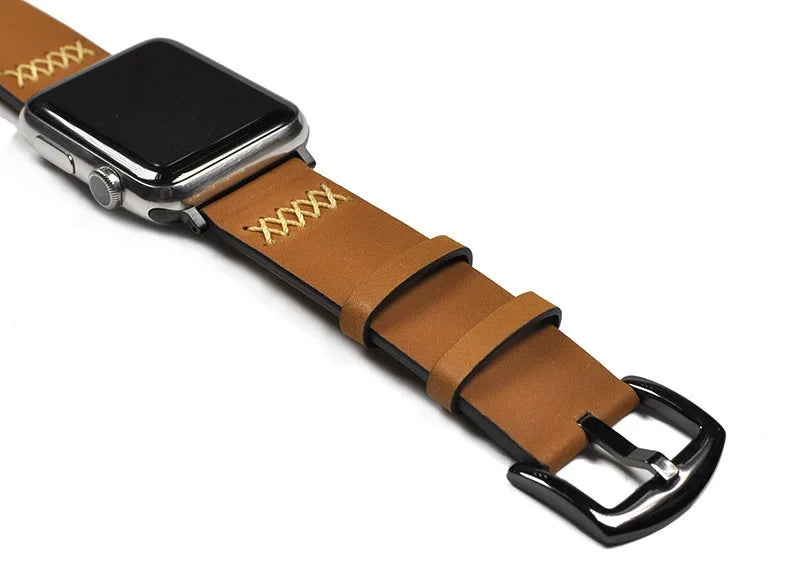 Leather Strap for Apple Watch Band iWatch Series 10/9/8/7/6/5/4/SE/2