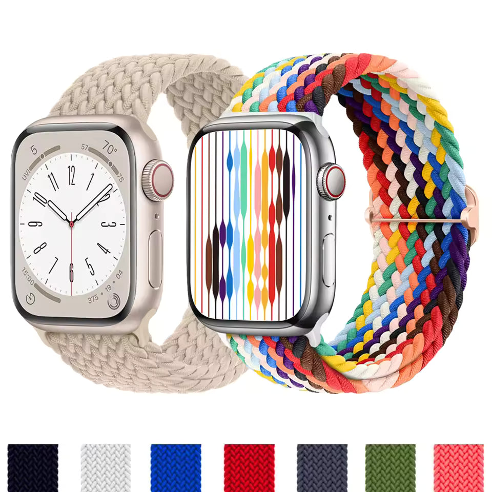 Braided Strap for Apple Watch Band iWatch Series 9/8/7/6/5/4/3/SE/Ultra