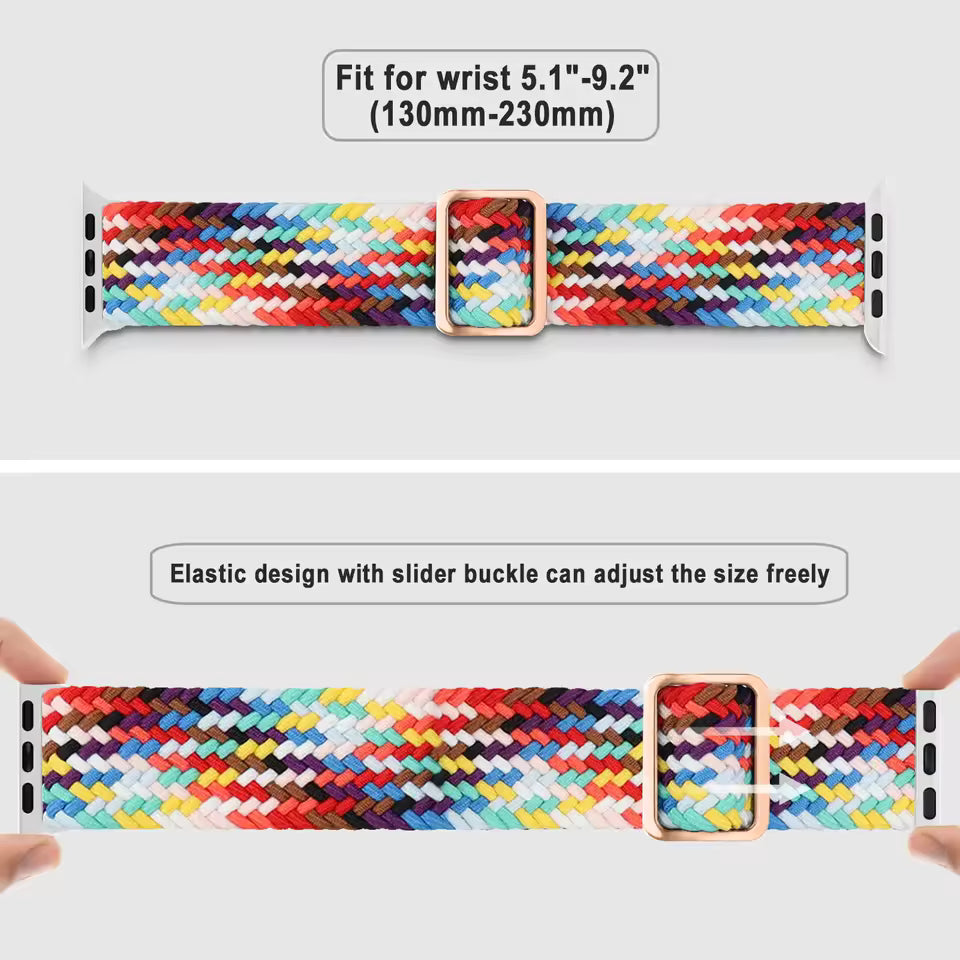 Braided Strap for Apple Watch Band iWatch Series 9/8/7/6/5/4/3/SE/Ultra