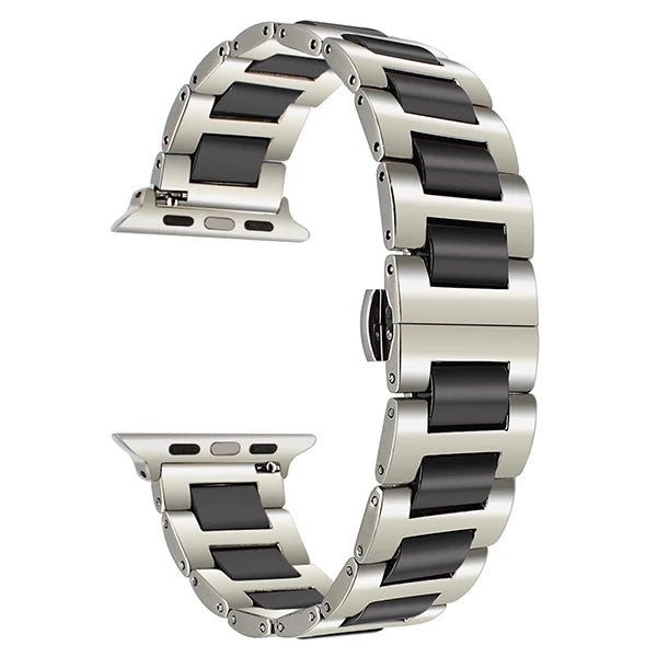 Ceramic Metal Strap for Apple Watch iWatch Series Ultra/3/2/11/10/9/8/7/6/5/4/SE