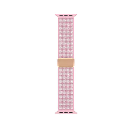 Diamond Bling Nylon Magnetic Bracelet for Apple Watch Ultra3 Band 46mm 45mm 42mm 40mm Series 11/10/9/8/7/6/5/4/3/SE