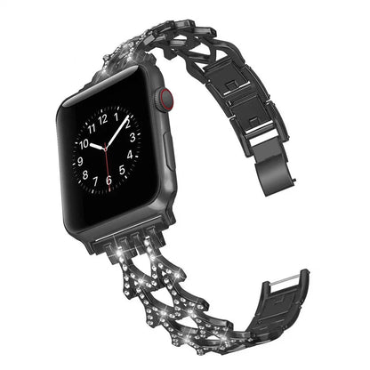 Diamond Metal Bracelet for Apple Watch Band iWatch Series Ultra/2/9/8/7/6/5/4/3/10/SE