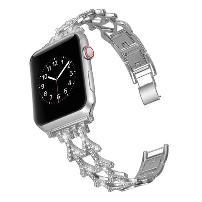 Diamond Metal Bracelet for Apple Watch Band iWatch Series Ultra/2/9/8/7/6/5/4/3/10/SE
