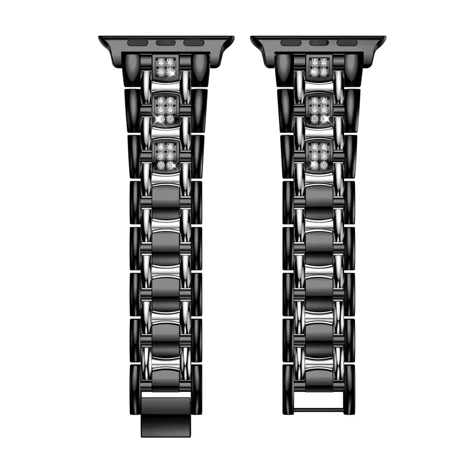 Diamond Metal Bracelet for Apple Watch Band iWatch Series Ultra/2/9/8/7/6/5/4/3/10/SE