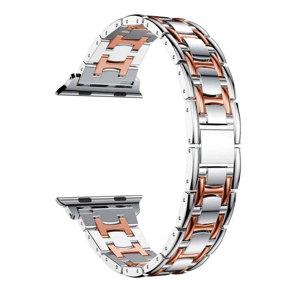 Diamond Metal Bracelet for Apple Watch Band iWatch Series Ultra/2/9/8/7/6/5/4/3/10/SE