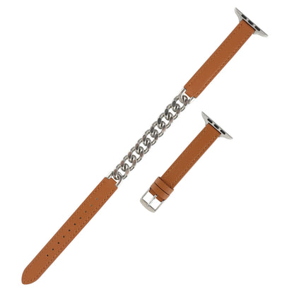 Double Loop Leather Strap for Apple Watch Band iWatch Series Ultra2/10/9/8/7/6/5/4/SE