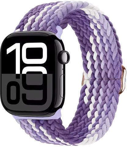 Elastic Braided Nylon Bracelet for Apple Watch Band iWatch Series Ultra/11/10/9/8/7/4/5/6/SE