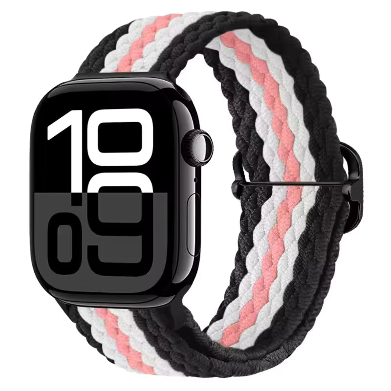 Elastic Braided Nylon Bracelet for Apple Watch Band iWatch Series Ultra/11/10/9/8/7/4/5/6/SE
