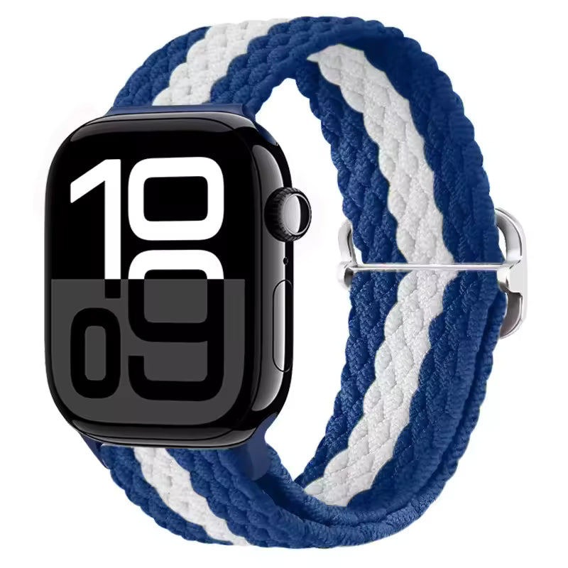 Elastic Braided Nylon Bracelet for Apple Watch Band iWatch Series Ultra/11/10/9/8/7/4/5/6/SE