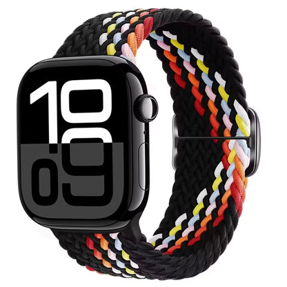 Elastic Braided Nylon Bracelet for Apple Watch Band iWatch Series Ultra/11/10/9/8/7/4/5/6/SE