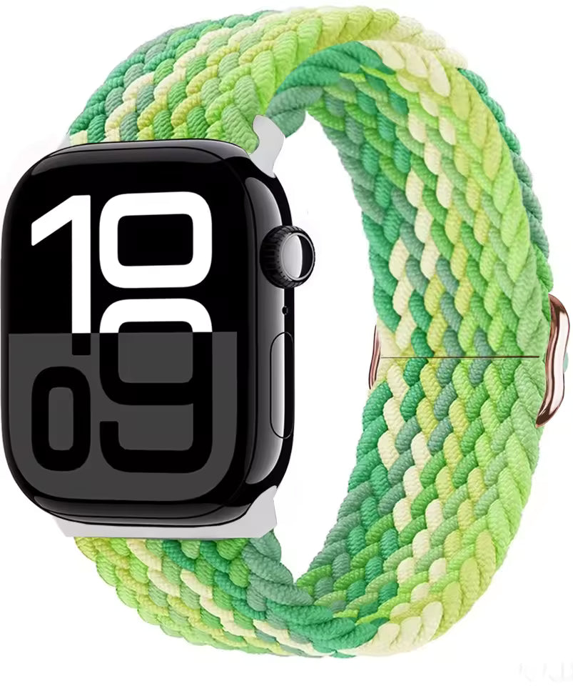 Elastic Braided Nylon Bracelet for Apple Watch Band iWatch Series Ultra/11/10/9/8/7/4/5/6/SE
