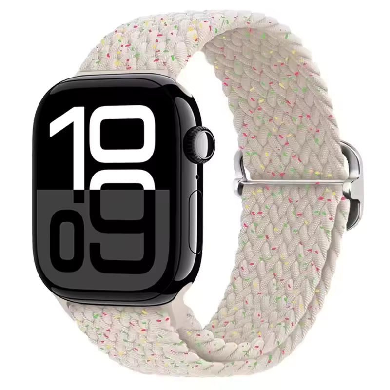 Elastic Braided Nylon Bracelet for Apple Watch Band iWatch Series Ultra/11/10/9/8/7/4/5/6/SE