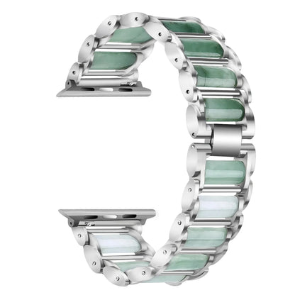 Emerald Jewellery+Metal Bracelet for Apple Watch Band iWatch Series Ultra/10/9/8/7/6/5/4/SE