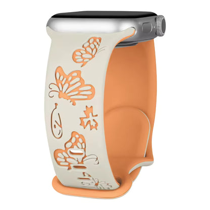 Engraved Sport Strap for Apple Watch Band iWatch Series 8/10/11/7/9/6/SE/Ultra