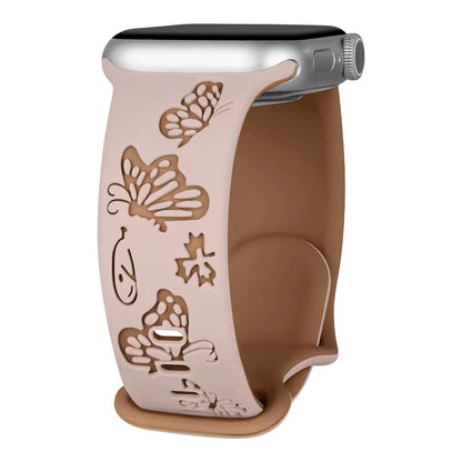 Engraved Sport Strap for Apple Watch Band iWatch Series 8/10/11/7/9/6/SE/Ultra