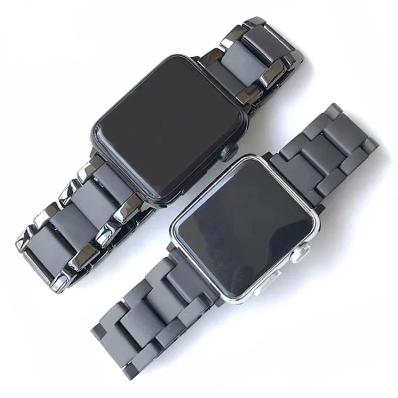 Frosted Ceramic Strap for Apple Watch iWatch Ultra 3/2 Band 49mm 46mm 45mm 41mm 44mm 42mm 40mm Series 11/10/9/8/7/6/5/SE
