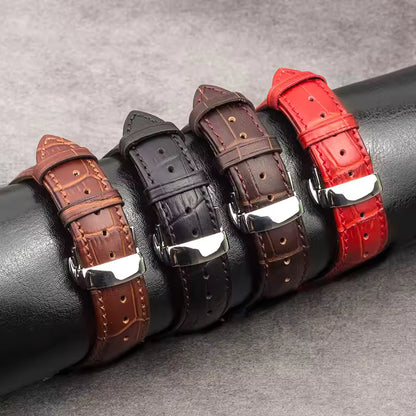 Genuine Crocodile Leather Strap for Apple Watch Band iWatch Series 7/SE/6/5/4/3/8/45mm/41mm