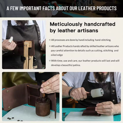 Genuine Leather 2-Slot Watch Case - Protective Watch Storage Pouch