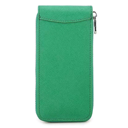 Genuine Saffiano Leather Single Slot Watch Case - Watch Storage Gift for Men & Women