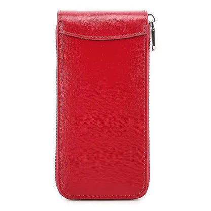 Genuine Saffiano Leather Single Slot Watch Case - Watch Storage Gift for Men & Women