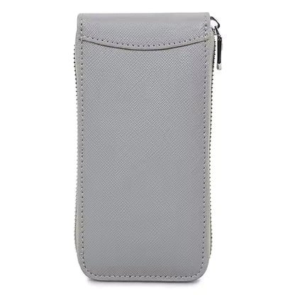 Genuine Saffiano Leather Single Slot Watch Case - Watch Storage Gift for Men & Women