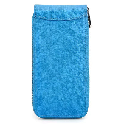 Genuine Saffiano Leather Single Slot Watch Case - Watch Storage Gift for Men & Women