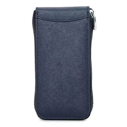 Genuine Saffiano Leather Single Slot Watch Case - Watch Storage Gift for Men & Women