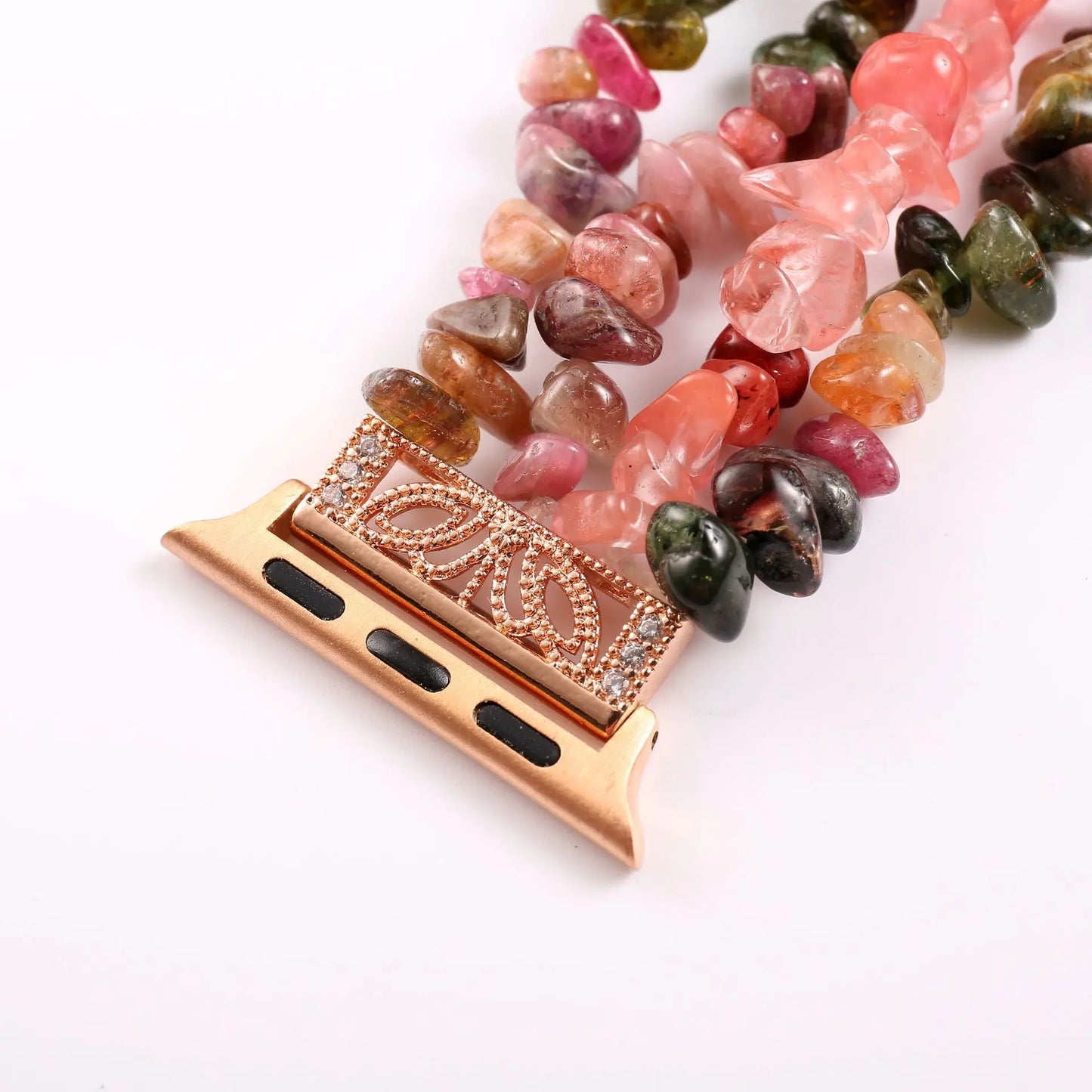 Handmade Rough Stone Crystal Bracelet for Apple Watch Band iWatch Series Ultra2/1/10/9/8/7/6/5/4/SE