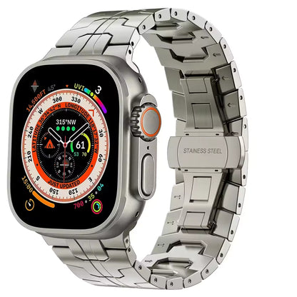 Iron Man Titanium Alloy Strap for Apple Watch Band iWatch Series Ultra3/2/11/10/9/8/7/6/5/4
