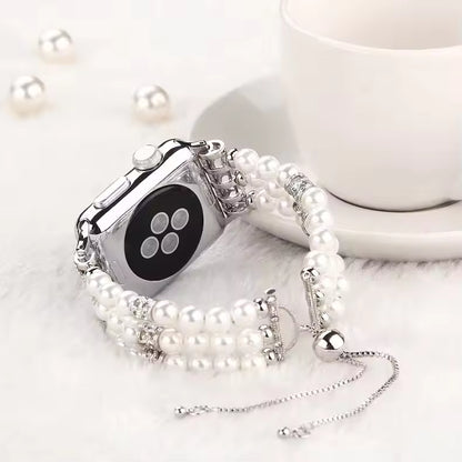 Women's Jewelry Beaded Bracelet for Apple Watch Band iWatch Series Ultra2/10/9/8/7/6/5/4/3/SE