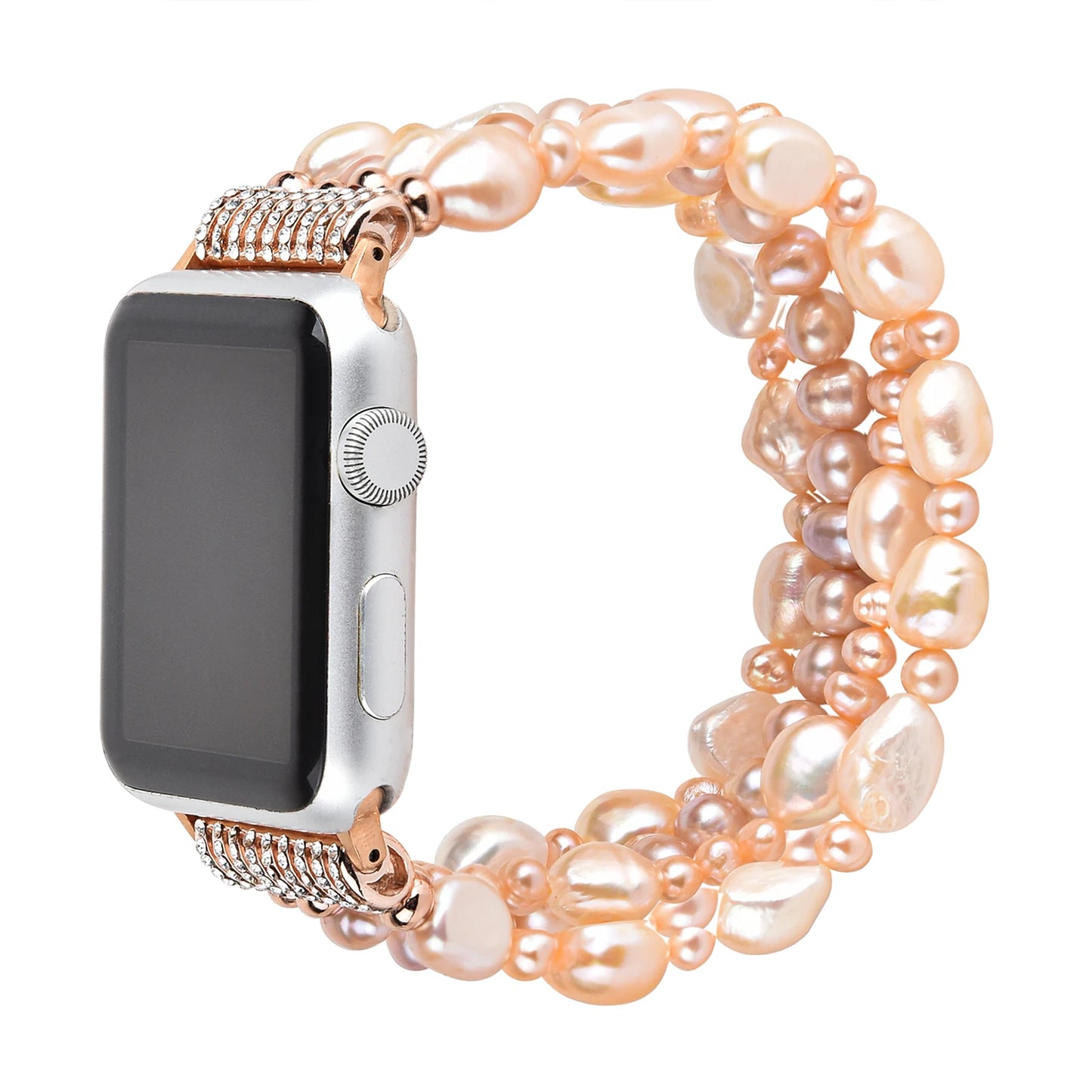 Jewelry Beaded Elastic Bracelet for Apple Watch Band iWatch Series Ultra/2/10/9/8/7/6/5/4/3/SE