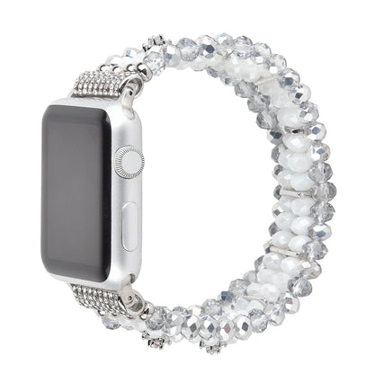Jewelry Beaded Elastic Bracelet for Apple Watch Band iWatch Series Ultra/2/10/9/8/7/6/5/4/3/SE