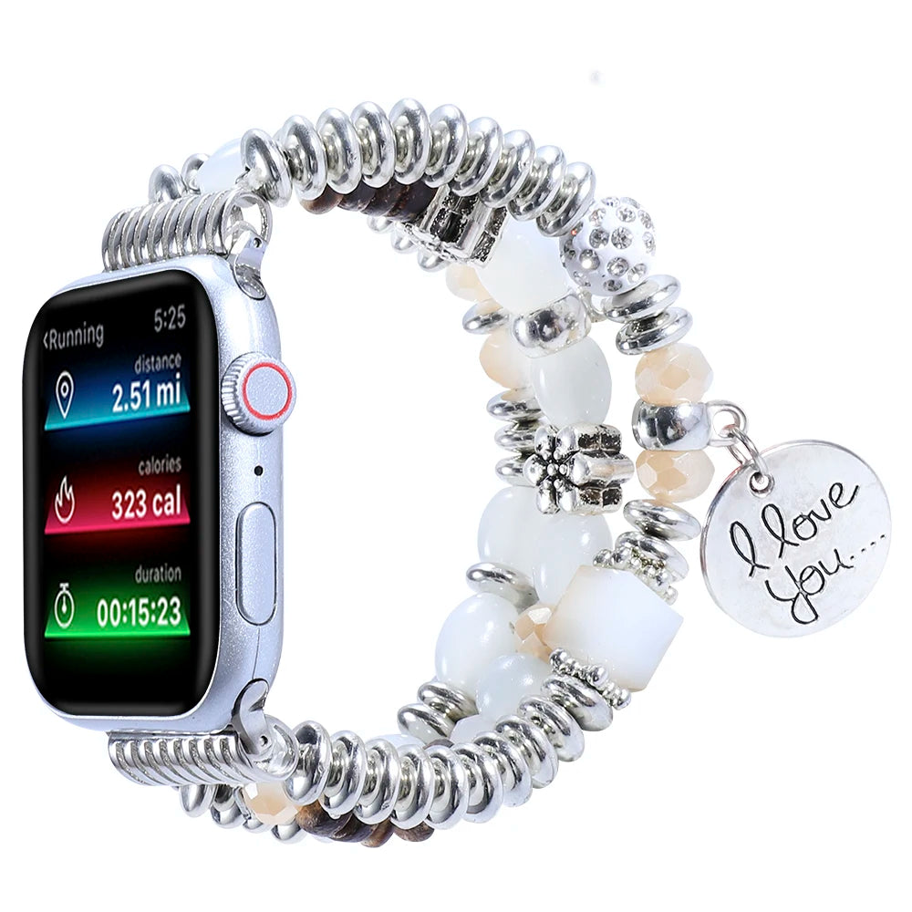 Jewelry Bracelet for Apple Watch Band iWatch Series 10/9/8/7/Ultra2/6/5/4/3/SE