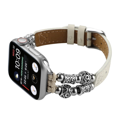 Leather Bracelet for Apple Watch iWatch Ultra2 Band 46m 45mm 44mm 41mm 40mm 42mm Series 10/9/8/7/6/5/4/3/SE