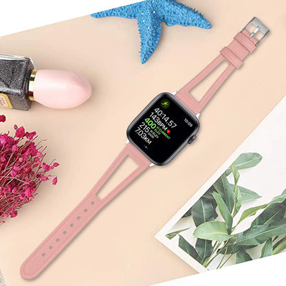 Leather Hollow Strap for Apple Watch Band iWatch Series Ultra/10/9/8/7/6/5/4/3/SE