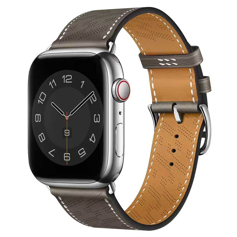 Leather Strap for Apple Watch Band iWatch Series Ultra3/2/11/10/9/8/7/6/5/4/SE