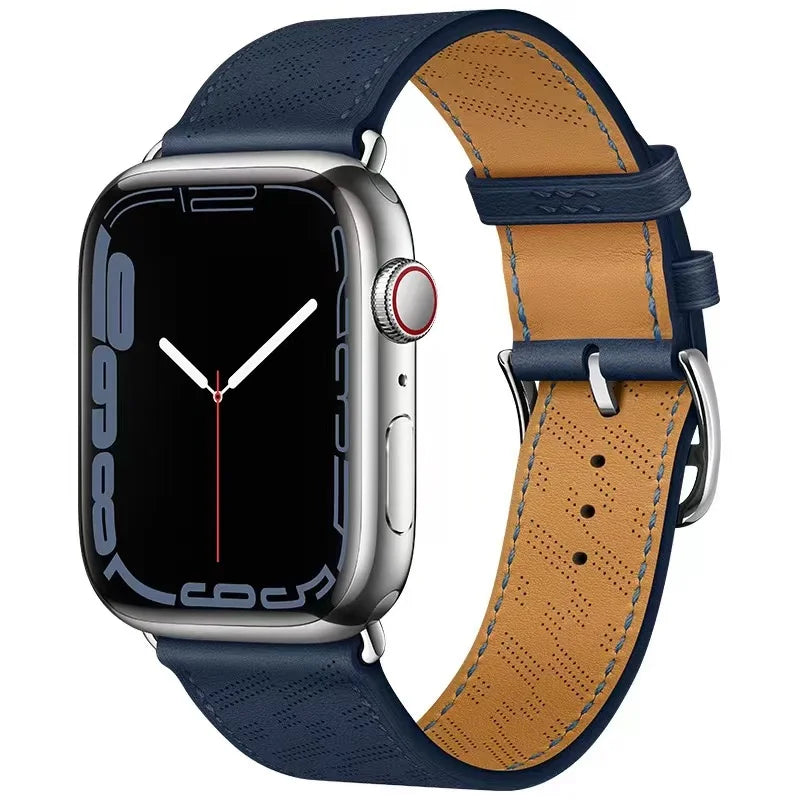 Leather Strap for Apple Watch Band iWatch Series Ultra3/2/11/10/9/8/7/6/5/4/SE