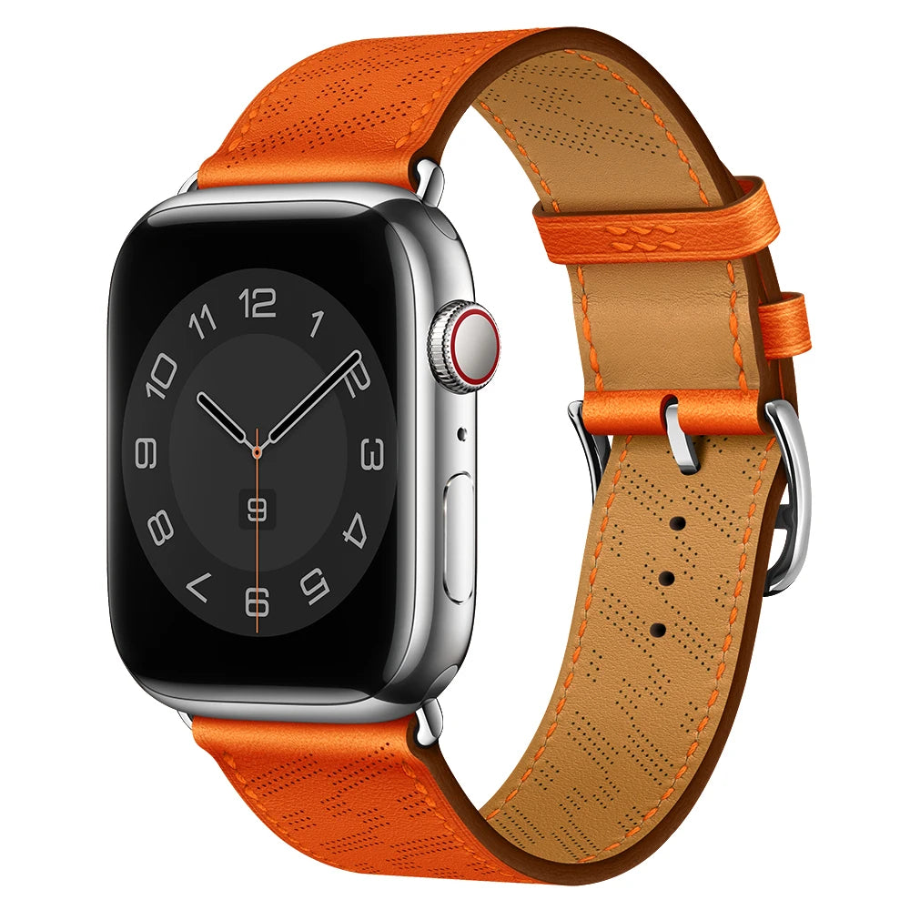 Leather Strap for Apple Watch Band iWatch Series Ultra3/2/11/10/9/8/7/6/5/4/SE