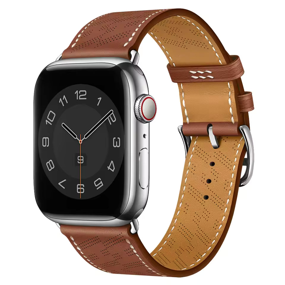 Leather Strap for Apple Watch Band iWatch Series Ultra3/2/11/10/9/8/7/6/5/4/SE
