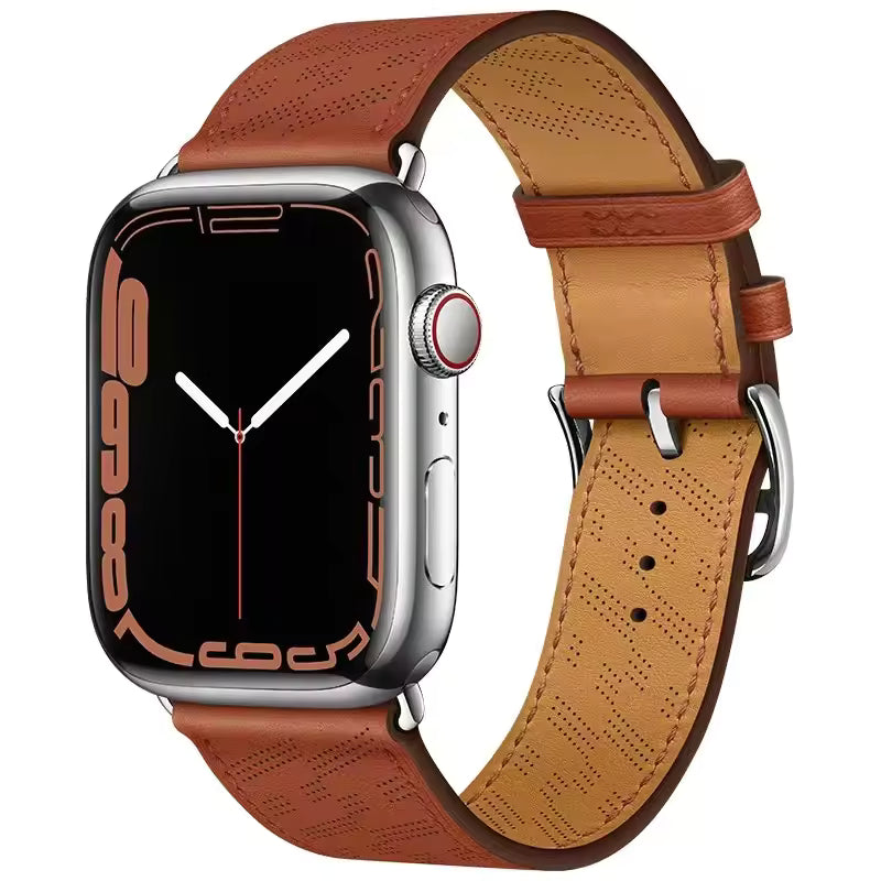 Leather Strap for Apple Watch Band iWatch Series Ultra3/2/11/10/9/8/7/6/5/4/SE