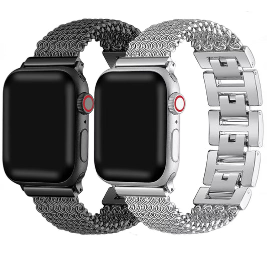 Link Stainless Steel Bracelet for Apple Watch Band iWatch Series 10/9/8/7/6/5/4/SE