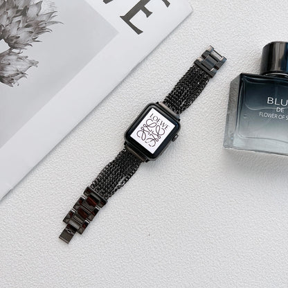 Link Stainless Steel Bracelet for Apple Watch Band iWatch Series 10/9/8/7/6/5/4/SE