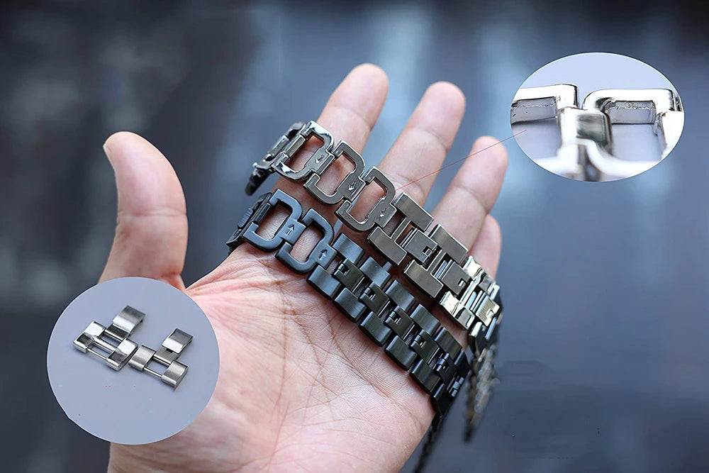 Luxury Diamond Stainless Steel Bracelet for Apple Watch Band iWatch Series Ultra2/10/9/8/7/6/5/4